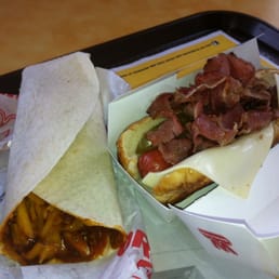 Pastrami-angus-cheese on pretzel bun with chili-cheese-fry burrito. That's a lot of hyphens! Pastrami-angus-cheese on pretzel bun with chili-cheese-fry burrito. That's a lot of hyphens!