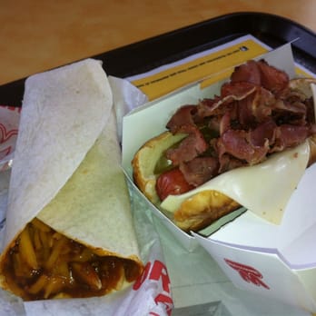 Wienerschnitzel - Pastrami-angus-cheese on pretzel bun with chili-cheese-fry burrito. That's a lot of hyphens! - Sandwiches Near Me - Salt Lake City, Utah Wienerschnitzel - Pastrami-angus-cheese on pretzel bun with chili-cheese-fry burrito. That's a lot of hyphens! - Sandwiches Near Me - Salt Lake City, Utah