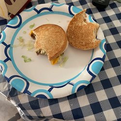 McDonald's - No Meat on the top layer.