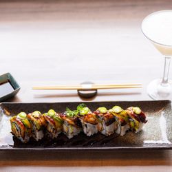Louie's Prime Steak & Seafood - SOHO shrimp tempura, eel, avocado,
serrano pepper, yuzu aioli
