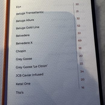 Calusso - Menu - Bars Near Me - Fort Lauderdale, Florida Calusso - Menu - Bars Near Me - Fort Lauderdale, Florida