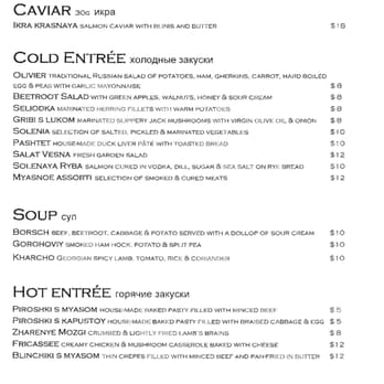 Nevsky - Russian Near Me - Elsternwick, VIC