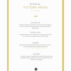 Chef At Your Service - Chef Erich Menu