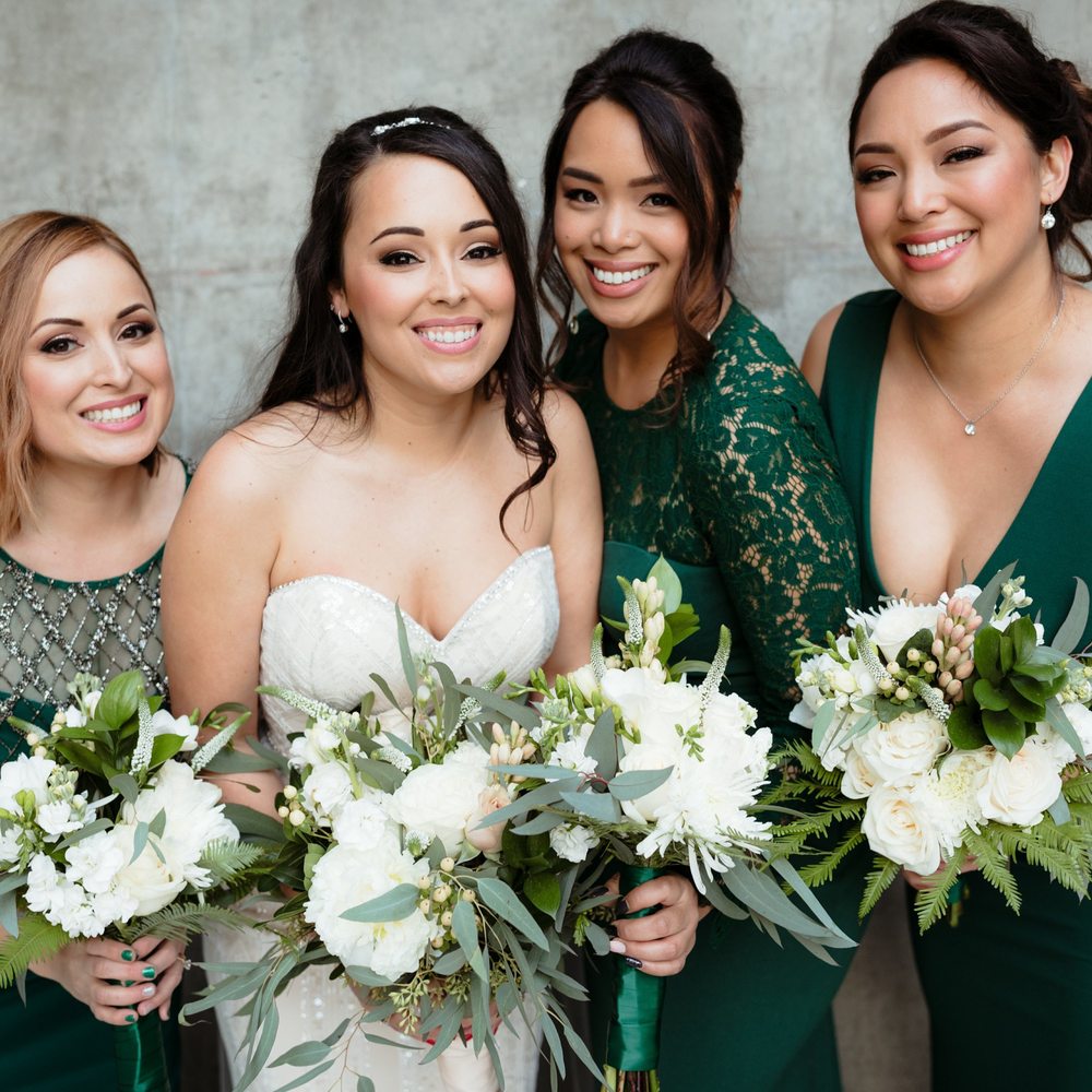 Beautiful wedding makeup! Also.....two microblading client's of Mandie's on the left (bride & bridesmaid). Beautiful wedding makeup! Also.....two microblading client's of Mandie's on the left (bride & bridesmaid).