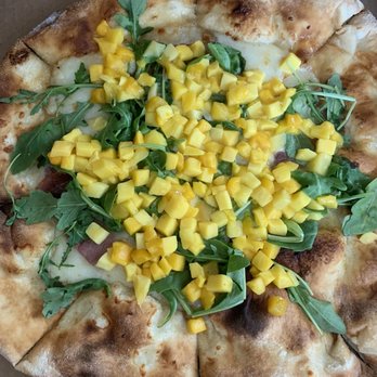 Pounders Restaurant - seems like all ingredients they just threw it on there and barely any prosciutto and cheese. More mango chunks and arugula. - Pizza Near Me - Laie, Hawaii Pounders Restaurant - seems like all ingredients they just threw it on there and barely any prosciutto and cheese. More mango chunks and arugula. - Pizza Near Me - Laie, Hawaii