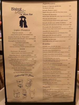 Menu photo 3 Bistrot Lepic & Wine Bar Washington, DC, DC Menu photo 3 Bistrot Lepic & Wine Bar Washington, DC, DC