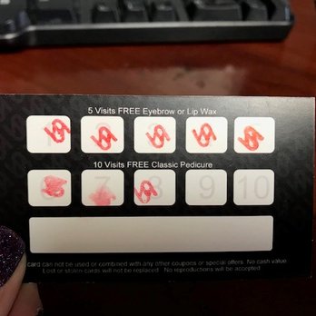 Sessy Nails - Discount card on the back of their business card - Nail Salons Near Me - Placentia, California Sessy Nails - Discount card on the back of their business card - Nail Salons Near Me - Placentia, California