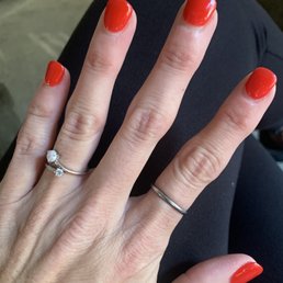 TWO WEEKS after getting my nails done. TWO WEEKS after getting my nails done.