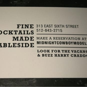 Midnight Cowboy - Some of the cocktails are made at your table! - Speakeasies Near Me - Austin, Texas Midnight Cowboy - Some of the cocktails are made at your table! - Speakeasies Near Me - Austin, Texas
