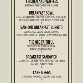 Bar One - Gastropubs Near Me - San Diego, California Bar One - Gastropubs Near Me - San Diego, California