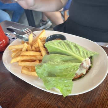 Mohegan Restaurant & Bar - Bunless burger with good fries - New American Near Me - New Shoreham, Rhode Island Mohegan Restaurant & Bar - Bunless burger with good fries - New American Near Me - New Shoreham, Rhode Island