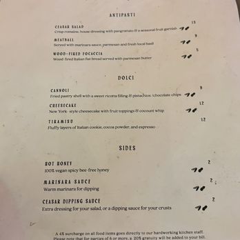 Floralia - Menu - Italian Near Me - Honolulu, Hawaii