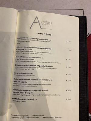 Menu photo 3 Amedeo Ristorante Rome, RM