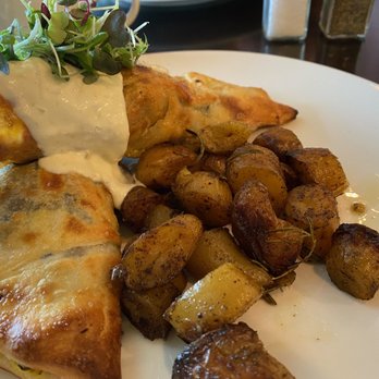 Art House Cafe - Roasted Garlic & Sun-Dried Tomato Stuffed Biscuit - New American Near Me - Tacoma, Washington Art House Cafe - Roasted Garlic & Sun-Dried Tomato Stuffed Biscuit - New American Near Me - Tacoma, Washington