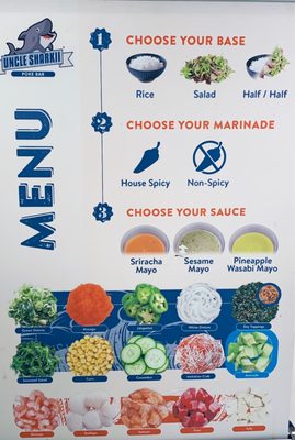 Menu photo 2 Uncle Sharkii Poke Bar Fairfield, CA