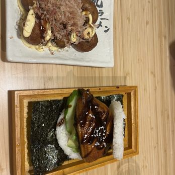 Kyuramen - Cherry Hill - Takoyaki and Eel Avocado Rice Burger (K5) - Ramen Near Me - Cherry Hill, New Jersey Kyuramen - Cherry Hill - Takoyaki and Eel Avocado Rice Burger (K5) - Ramen Near Me - Cherry Hill, New Jersey