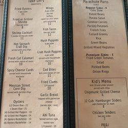 Fly In Cafe - Menu