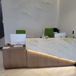 LevelUp MD Urgent Care - Modern front desk in LevelUp MD Urgent care, Bronx