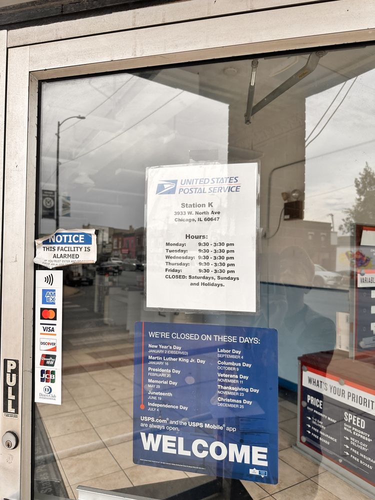 USPS Updated September 2024 15 Reviews 3933 W North Ave, Chicago
