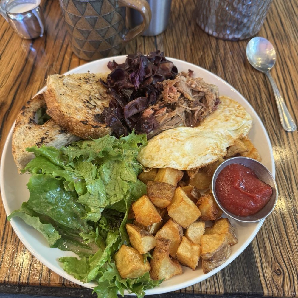 Farmhouse breakfast plus potatoes Farmhouse breakfast plus potatoes