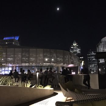 Revival - High top tables for people who wanna stand and see the view of the stadium. - New American Near Me - Sacramento, California