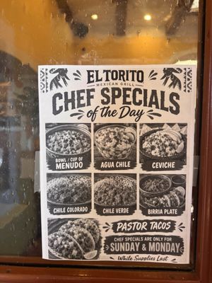 Menu photo 1 El Torito La Mesa, CA Menu photo 1 El Torito La Mesa, CA