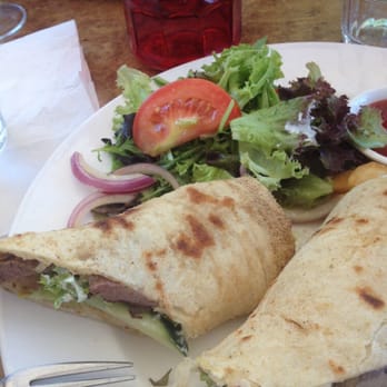 Eltham Glasshouse - Lamb souvlaki and salad - Restaurants Near Me - Eltham, VIC