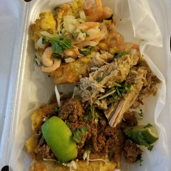 Tostones - Shrimp, pork and beef - Food Trucks Near Me - Tampa, Florida Tostones - Shrimp, pork and beef - Food Trucks Near Me - Tampa, Florida