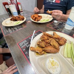 Chicken wings 30 Wings and Large Fries and 2-Liter Drink Special