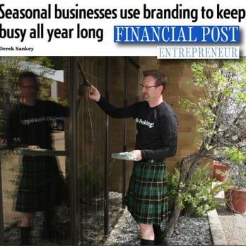 Men In Kilts Calgary - Chris Carrier cleaning windows. Featured Entrepreneur for his Calgary Window Cleaning Business. - Window Washing Near Me - Calgary, Alberta Men In Kilts Calgary - Chris Carrier cleaning windows. Featured Entrepreneur for his Calgary Window Cleaning Business. - Window Washing Near Me - Calgary, Alberta