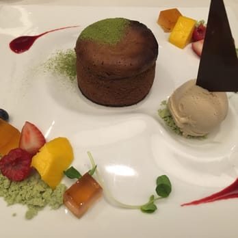 Miku - Valrohna matcha chocolate fondant - Japanese Near Me - Toronto, Ontario Miku - Valrohna matcha chocolate fondant - Japanese Near Me - Toronto, Ontario