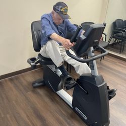Westgate Village - A Provincial Senior Living Community - They have a small gym, he loves it!