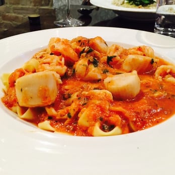 Laboratorio Kitchen - House special of papedelle pasta, creamy tomato sauce with scallops, shrimp and lump crab... need I say more? - Italian Near Me - Montclair, New Jersey