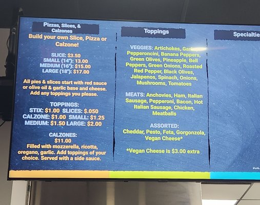 Menu photo 1 Black Cat Pizzeria Yulee, FL
