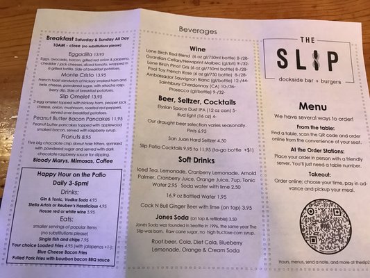 Menu photo 4 The Slip Kirkland, WA