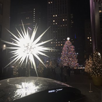 Rockefeller Center - Designed by architect Daniel Libeskind, the new 2018 Swarovski Star includes 3MM Swarovski crystals adorned across 70 spikes - Shopping Centers Near Me - New York, New York