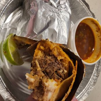 The Spanglish - Quesibirria burrito w consome - Mexican Near Me - Layton, Utah