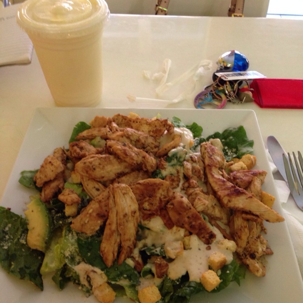 Just Made 4 U - Ceasar salad and Hawaiian smoothie !!! Delicious ! - Salad Near Me - Jackson Heights, New York Just Made 4 U - Ceasar salad and Hawaiian smoothie !!! Delicious ! - Salad Near Me - Jackson Heights, New York
