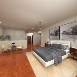 Powerhouse on Broadway - The Morton Room with lots of space and a views of Scottsbluff National Monument & Downtown Scottsbluff, NE.