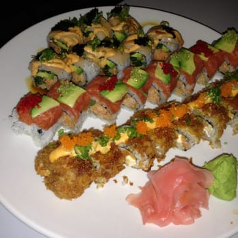 South Kawa - Dynamite roll, angel and American eagle. Yummy!!! - Japanese Near Me - Chicago, Illinois South Kawa - Dynamite roll, angel and American eagle. Yummy!!! - Japanese Near Me - Chicago, Illinois