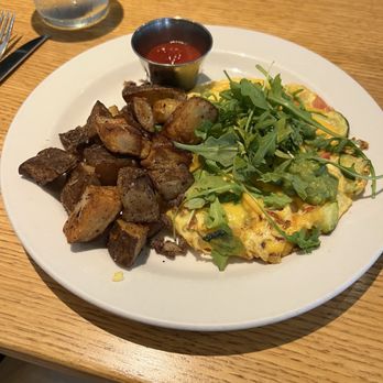 Irregardless Cafe - Garden frittata. This is absolutely delicious! I love a dish with fresh veggies that stand out! The potatoes were perfect! - New American Near Me - Raleigh, North Carolina