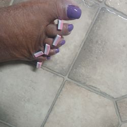 Diamond Nails - Pedicures are relaxing.