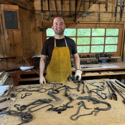 The Grove - Alec, the friendly blacksmith on duty on this day, 7-27-2025.