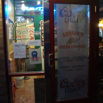 Adagio's Pizza Factory - Front entry door. - Pizza Near Me - New Brighton, Minnesota