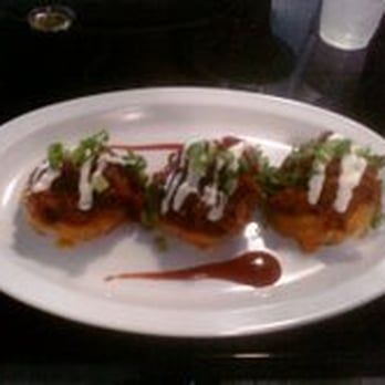 Twisted Soul - corn cakes/cheese/pulled pork/sour cream+green onions - Asian Fusion Near Me - Poughkeepsie, New York