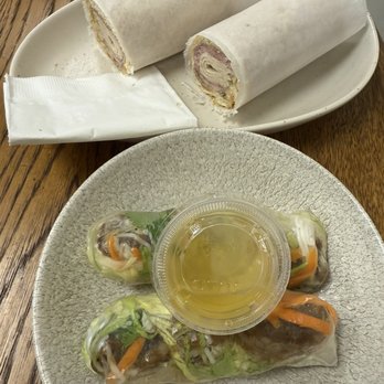 Pound House - Banh mi no veggies and spring rolls. My son loves the banh mi and I love the spring rolls - Vietnamese Near Me - Somerville, Massachusetts