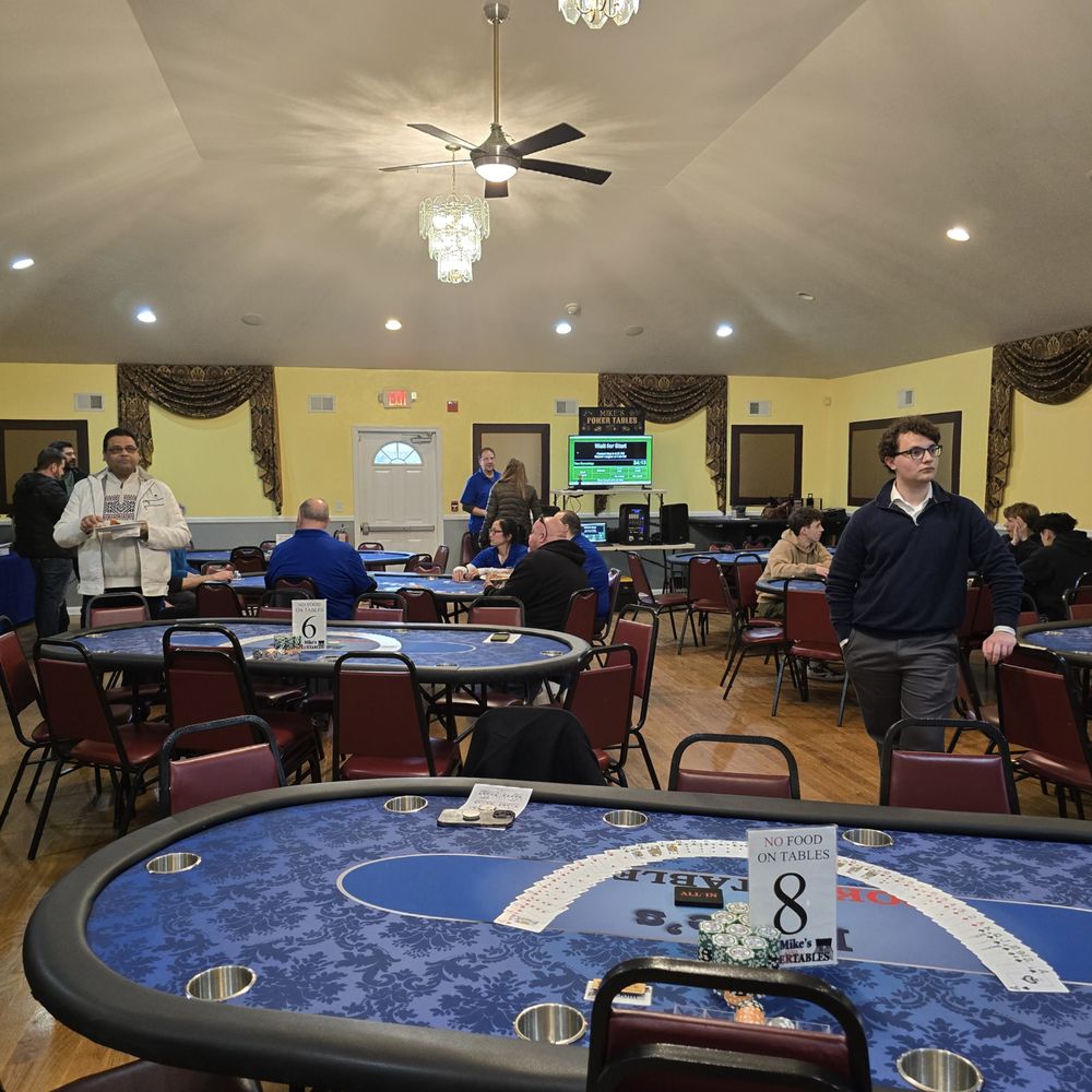Casa Colombo Civic Association - Inside set up for charity poker - Millburn, New Jersey Casa Colombo Civic Association - Inside set up for charity poker - Millburn, New Jersey