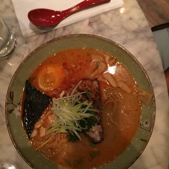 Umai - Spicy roasted garlic pork ramen - Japanese Near Me - Chicago, Illinois Umai - Spicy roasted garlic pork ramen - Japanese Near Me - Chicago, Illinois