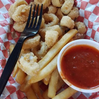 Auggie's Draft Room - Calamari, with fries? - Sports Bars Near Me - Saint Augustine, Florida