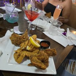 Chicken and fish. Both ala cart